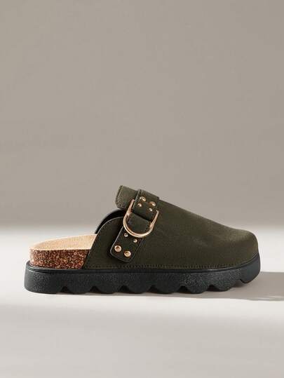 Solecia 女士休闲百搭通勤搭扣厚底鞋