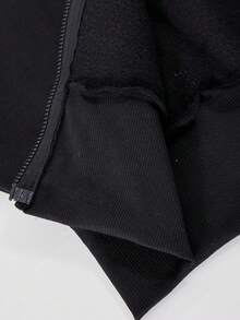 Sparklyn Bộ 2 món dành cho nữ tuổi teen, gồm áo khoác cardigan có mũ trùm đầu màu xám họa tiết hoa, khóa kéo, dáng rộng và eo bo thun, kết hợp với quần nỉ rộng rãi thoải mái cùng màu, tạo nên phong cách thể thao thường ngày, sinh viên, phù hợp cho các hoạt động ngoài trời, trong nhà, thể thao, tiệc tùng, đi học, mùa xuân/thu/đông. - màu đen - Xem 8