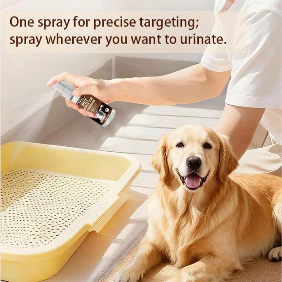 1瓶/2瓶装宠物如厕训练喷雾，适用于犬猫，宠物如厕训练喷雾批发。 - 30ml - 查看 1
