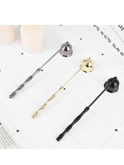 1 cái dụng cụ dập tắt nến bằng thép không gỉ, phụ kiện nến, dụng cụ đệm sáp nến, dụng cụ dập tắt nến có tay cầm, chân nến, bấc nến, ngọn lửa. Dành cho người yêu thích nến, quà tặng, sử dụng hàng ngày, Halloween, ma quái, mùa thu, mùa đông, ngày lễ, lễ hội, trang trí phòng, quà tặng sinh nhật, tốt nghiệp, đám cưới.
