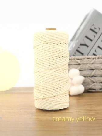 3mm 100m DIY Hand Weaving Cord Macrame Rope Decorative String Tapestry Yarn Bundling Twine Craft Supply Kit