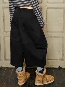 COUREZ Longline Balloon Cargo Jorts /Y2K Spring Clothes For Women Street Streetwear Cute Casual Going Out Outfits Stylish Back To School Outfits