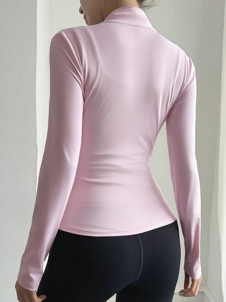 Women's Outdoor Casual Solid Color Zipper Front Regular Jacket