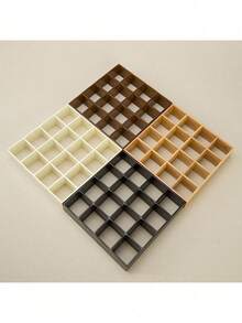 Rak Display 1/4 Bagian, Rak Penyimpanan Furnitur Mini 16 Grid - Model Saku Rumah Portabel, Dilengkapi dengan Lemari Display Elegan, Dapat Meningkatkan Pesona Koleksi Anda, Rak Buku, Braket Dinding, Dekorasi Pemandangan Rumah Mini - MultiWarna - View 9