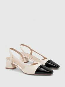 CUCCOO BIZCHIC 女士尖头撞色日常时尚高跟鞋 - 彩色 - 查看 2