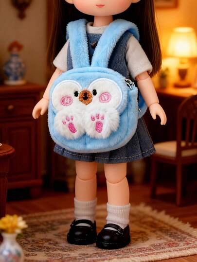 1 Set 15-17cm For Labubu Doll Clothes, Backpack Accessory Set, Clothes & Accessories For Labubu,Labobo Figurines, 1st 2nd 3rd Gen, Accessories Only