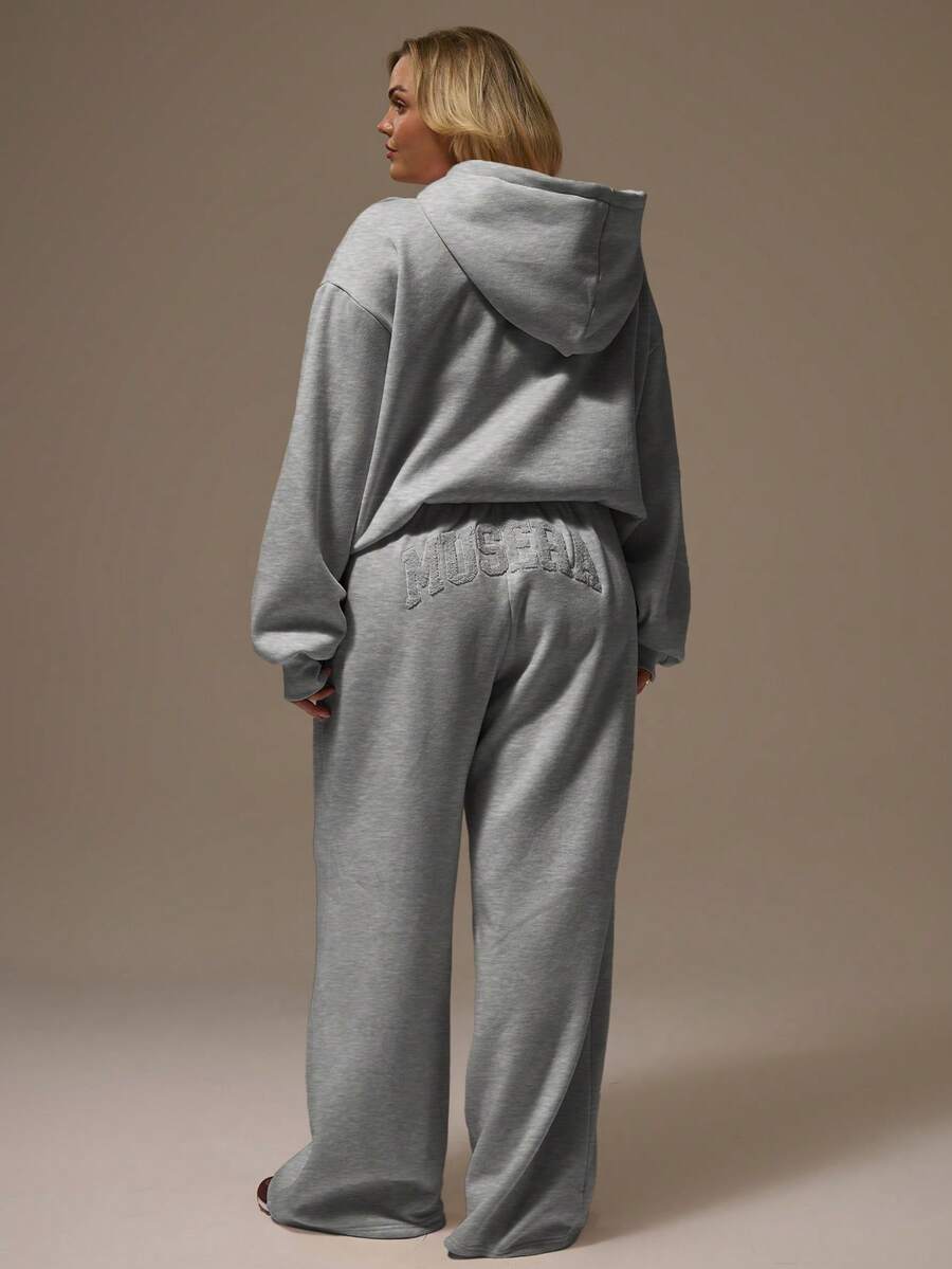 MUSERA Wide Leg Tie Elasticated Waist Jopggers Tracksuit Bottoms Fall Autum Winter Cute Cosy  Festive Holidays Cherry Laquer