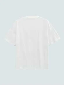 Modcrash Men's New Fashion Hip Hop Print T-Shirt - White - View 2