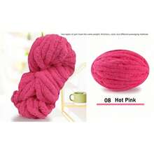 500g Sợi Chenille siêu thô, Đường kính 2cm - Chăn đan tay tự làm, Kết cấu nhung, Sợi Polyester mềm & dày để móc và đan Gối ấm cúng, Chăn, Thảm, Giường cho thú cưng, Tổ cho thú cưng, Gối, Khăn quàng cổ, Mũ, Túi đeo chéo, Búp bê, Đồ chơi cho thú cưng và các Dự án thủ công móc - Nhiều màu - Xem 23