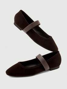 CUCCOO BIZCHIC Women's Versatile Fashion Flat Shoes For Daily Wear Valentine's Day - Coffee Brown - View 10