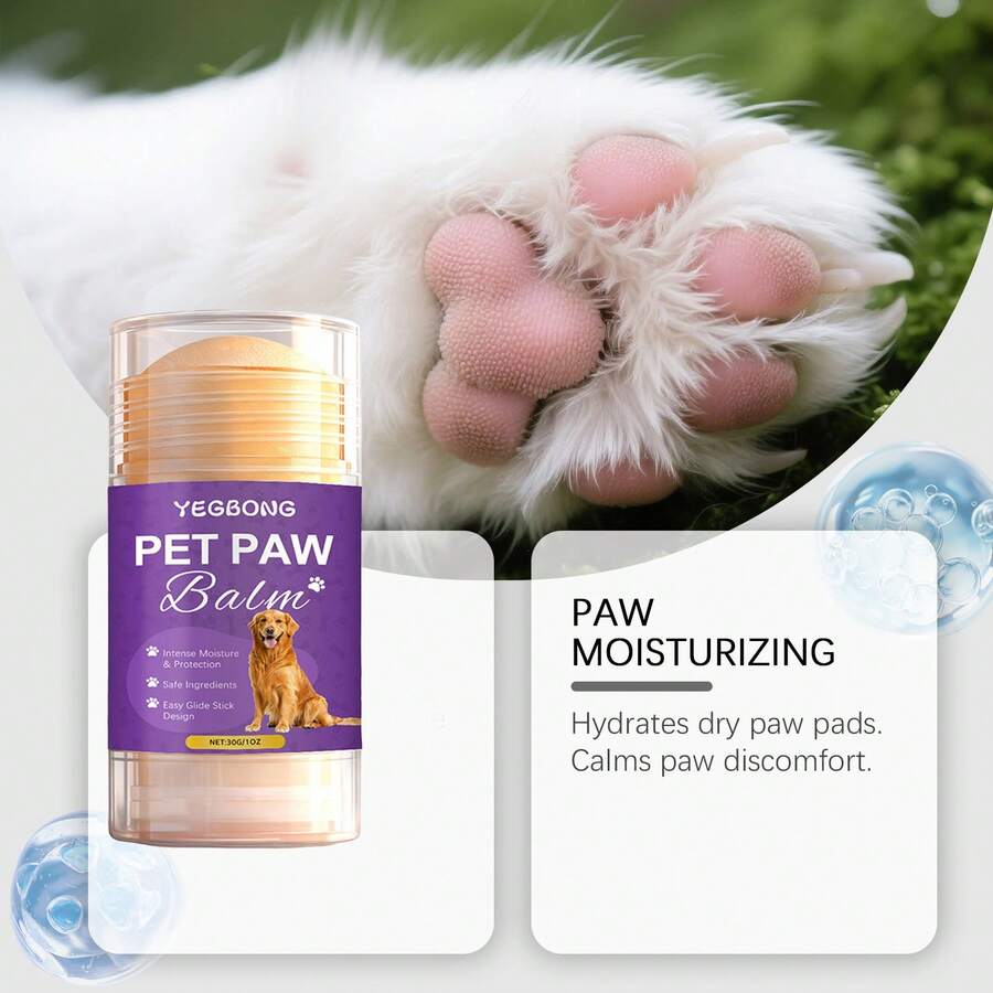 1件/2件装宠物爪部护理系列：温和滋润猫狗爪部护理 - 彩色 - 查看 1