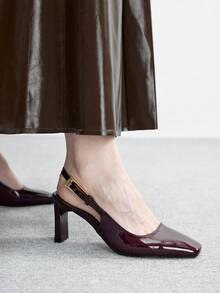 CUCCOO BIZCHIC Giày cao gót nữ - cà phê gương - Xem 5