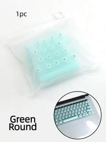 A Silicone Keyboard Mat Suitable For Long Nails, Featuring Scratch Resistance, Ergonomic Design For Easy Typing, And Compatibility With US Apple,Back To School - Multicolor - View 6