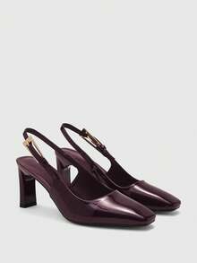 CUCCOO BIZCHIC Giày cao gót nữ - Rượu vang đỏ - Xem 7