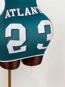 Amplova Đầm ngắn nữ gợi cảm in số, thắt dây, cổ yếm, thích hợp cho mùa hè. - Nhiều màu - Xem 9