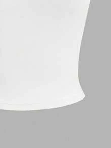 SHEIN EZwear 4pcs Women's Solid Color Tight Fitting Cropped Casual Camisole Set, Summer Spring