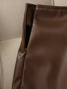 Franclia New PU Leather Mini Skirt, High Waist Slim Fit Women Skirt