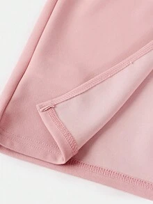 SHEIN Tween Girl Casual Elegant Commute Minimalist Solid Ruched Halter Neck Backless Long Snug Fit Dress, Pink Midi Dress For Girls, Girls Halter Dress, Tween Midi Dress, Girls Midi Dress, Dusty Rose Dress Kids - Dusty Pink - View 4
