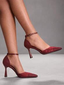 CUCCOO SZL Women Pumps Valentine's Day - Burgundy - View 3