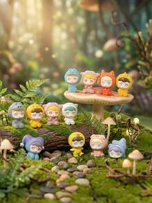 TOYCITY Blind Box Doll Set - High-Quality Material Collection Blind Box Toy With A Theme Of Love For Animals | Suitable Easter Gift For Collectors | Cute Decorative Collection Toy, Including 24 Regular Doll Models + 2 Hidden Models - Tide play blind box - View 7