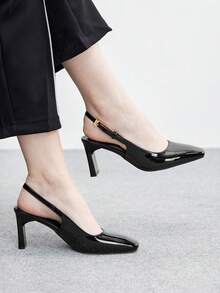 CUCCOO BIZCHIC 女士高跟鞋 - 鏡面黑色 - 查看 4