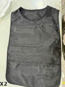 1/2pcs Unisex Apron With Two Pockets, Home Cleaning Sleeveless Apron,Kitchen,Bathroom,Home,Household Supplies - Multicolor - View 8