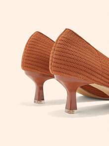 CUCCOO BASICS Giày cao gót mũi nhọn thanh lịch dành cho nữ, thích hợp cho việc đi làm hàng ngày. - màu nâu - Xem 10