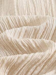 Cozy Pixies 2pcs Baby Girl Crinkle Texture Loose Wide Leg Pants, Straight Leg Trousers, Versatile Casual Pants, Holiday Style - Multicolor - View 5