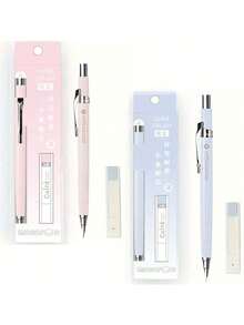 【0.5mm 马卡龙自动铅笔套装】HB 0.5mm 马卡龙彩色自动铅笔套装，含备用笔芯，轻巧塑料材质，适合14岁及以上人群使用 - 彩色 - 查看 10