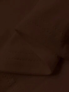 DAZY Women's Slim Fit Waist Drawstring Casual Sports Jacket - Coffee Brown - View 6