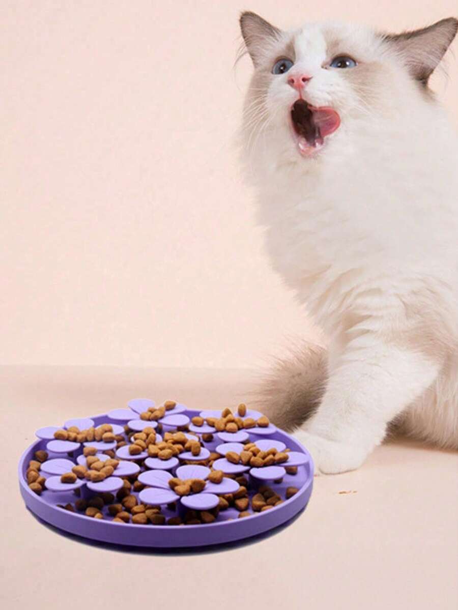 1pc Pet Lick Plate, Slow Pet Food Feeder, Suction Cup Interactive Toys For Dogs And Cats - 200ml - View 1