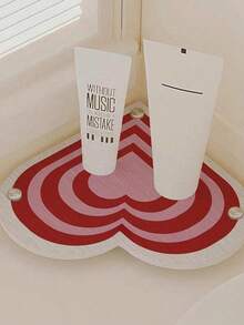 Joivida Cartoon Heart-Shaped Diatomite Absorbent Mat Multi-Functional Drainage Storage Rack For Bathroom Hotel Vanity - Multicolor - View 7