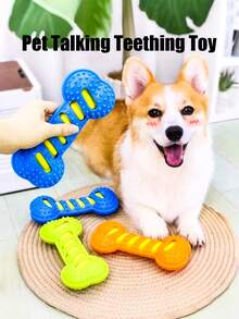 PETSIN 1 件装宠物发声磨牙骨玩具；洁牙棒；宠物自娱自乐及解闷玩具；宠物用品 - 彩色 - 查看 9
