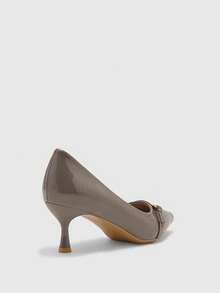 CUCCOO BIZCHIC Women Pumps Valentine's Day - Glossy Grey - View 9