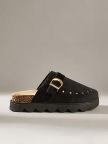 Solecia Women's Casual Versatile Commuter Buckle Platform Shoes