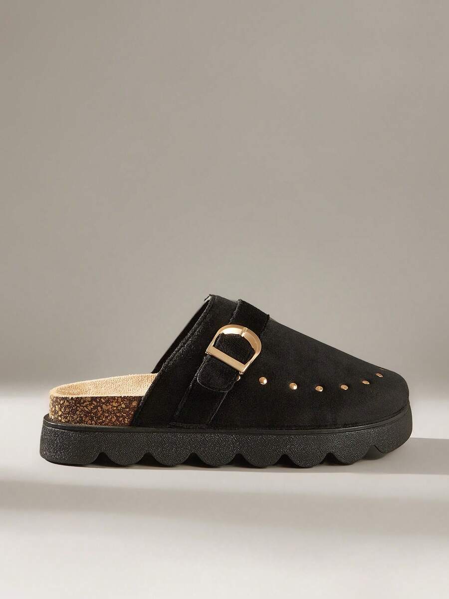 Solecia Women's Casual Versatile Commuter Buckle Platform Shoes