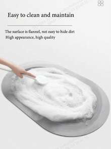 1pc Unique Floral Diatomite Bath Mat, Floor Carpet, Suitable For Bathroom And Toilet - Pink - View 3