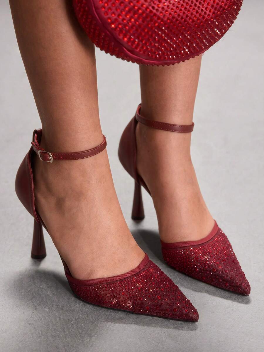 CUCCOO SZL Women Pumps Valentine's Day - Burgundy - View 1