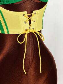 Amplova Áo bra thể thao gợi cảm dành cho nữ, thiết kế cúp tam giác, màu sắc Brazil dễ thương và quyến rũ. - Nhiều màu - Xem 7