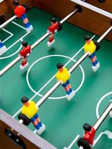 迷你木质桌上足球游戏，双人桌面足球，适合家庭娱乐、成人休闲活动、节日礼物、生日礼物，居家游戏之夜必备。