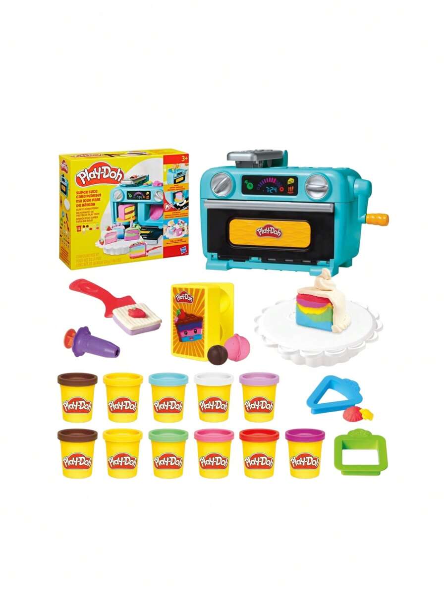 Play-Doh Super Slice Cake Playset Age 3+ 1 Player G0497 - Multicolor - View 1