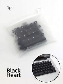 A Silicone Keyboard Mat Suitable For Long Nails, Featuring Scratch Resistance, Ergonomic Design For Easy Typing, And Compatibility With US Apple,Back To School - Multicolor - View 4