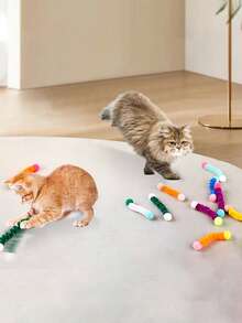 PETSIN 1 Piece Pet Wiggler Cat Toy; Pet Self-Entertainment And Amusement Toy; Pet Small Toy Set; Pet Supplies.