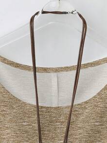 Rusticease Áo sơ mi nữ tay ngắn cổ tròn in họa tiết hình học phong cách retro bohemian giản dị - Thanh lịch cho kỳ nghỉ hè & xuân, mặc ở nhà, hoặc kiểu áo sang trọng để đi chơi. - Nhiều màu - Xem 5