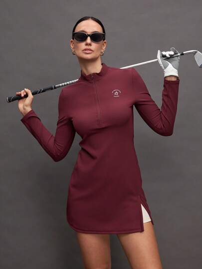 Activina Women's Golf Zip-Up Half Placket Sports Dress