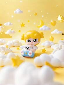 POKOJA LAND Caixa Surpresa (Sem Enchimento de Pelúcia), Figuras Colecionáveis de Menina e Animal Cartoon em Caixa Surpresa - 24 Modelos Totais (22 Regulares + 2 Ocultos), Brinquedos Colecionáveis de ABS, Presente Pensativo para Amigos e Família, Decoração Única para Colecionadores de Miniaturas, Conjunto de Miniaturas de Personagens de Estilo Elegante para Estante/Exposição na Mesa, Bonecas de Personagens com Tema Pastel para Entusiastas de Hobby e Exposição - Maré jogar caixa cega - Visão 10