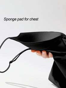 SHEIN 1 bộ áo định hình toàn thân màu trơn dành cho nữ, có dây đeo điều chỉnh được. - màu đen - Xem 5