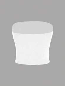 Sundraya Summer Vacation Casual Starfish & Shell Print Tube Top - White - View 2