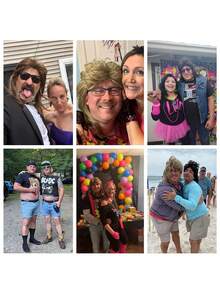 1pc Men Mullet Wigs Brown Curly 70s 80s Retro Cosplay Costume Wig Rocker Disco Party Fancy Show Wigs,Christmas - Multicolor - View 9