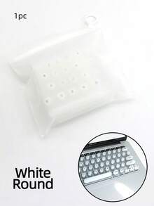 A Silicone Keyboard Mat Suitable For Long Nails, Featuring Scratch Resistance, Ergonomic Design For Easy Typing, And Compatibility With US Apple,Back To School - Multicolor - View 9